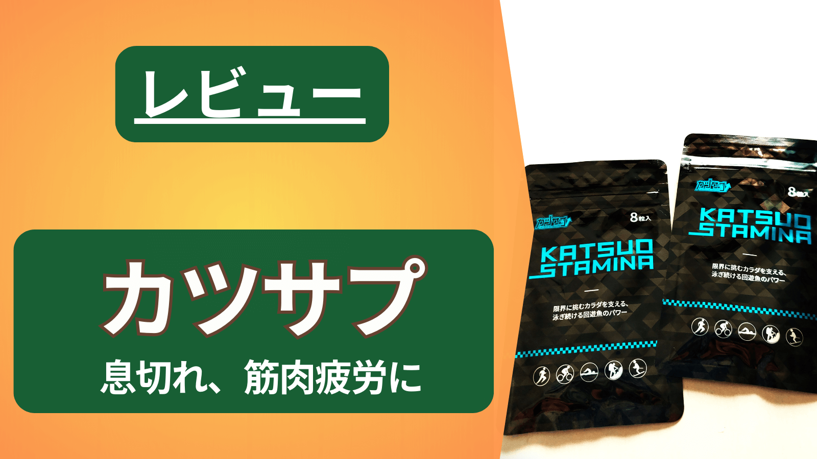 【草野球】回遊魚由来のスタミナ系サプリ「カツサプ」の効果を検証